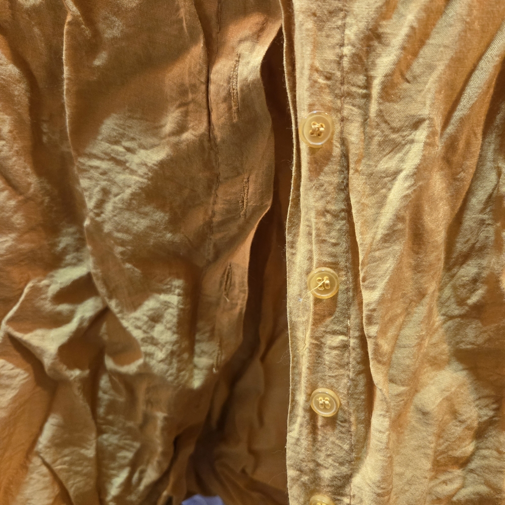 Golden Ruffle Women's Blouse - Picture 6 of 7